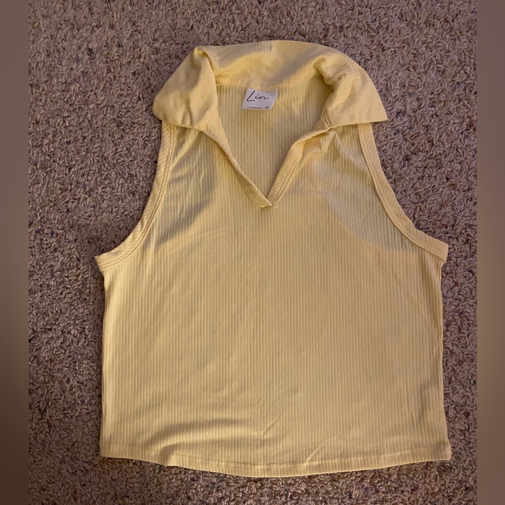 Livi by Olivia Rae Yellow Tank Top